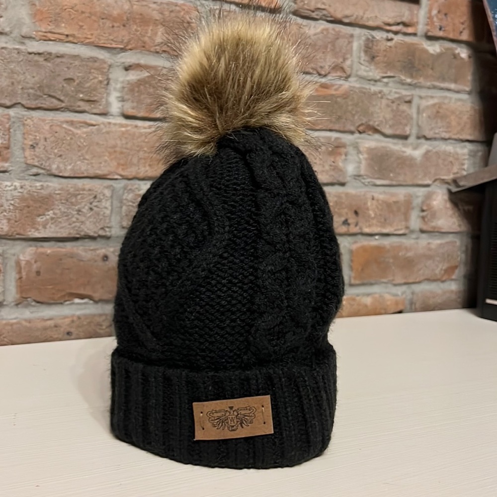 Angela and William knit Beanie